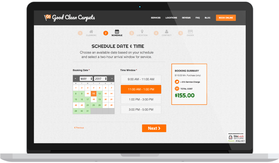 Online Booking Real Time Availability Calendar